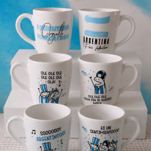 taza de ceramica argentina ole ole ole, soy argentino, orgullo argentino, pais futbolero